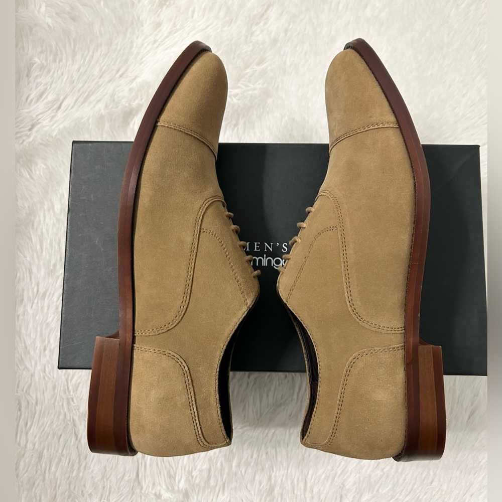 The Men’s Store Bloomingdale’s Cap Toe Suede Oxford - Tan